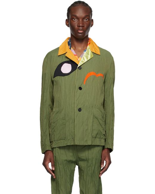 Marni Green Khaki No Vacancy Inn Edition Jacket for men
