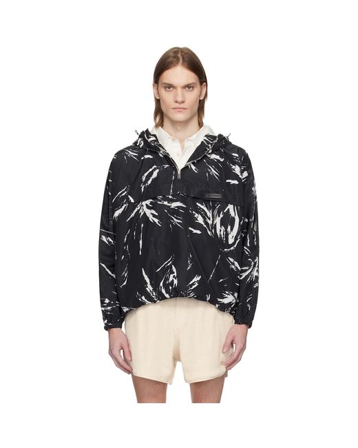 Wales Bonner Black Bloom Anorak for men