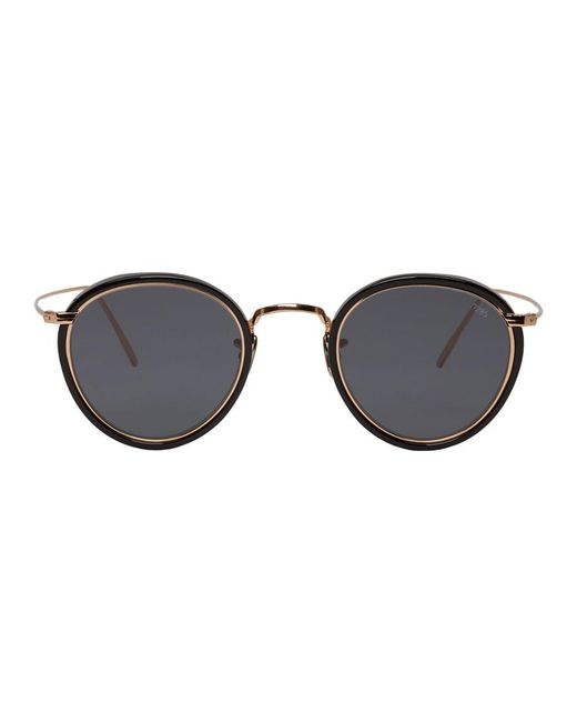 Eyevan 7285 Black And Gold Model 717e Sunglasses for men