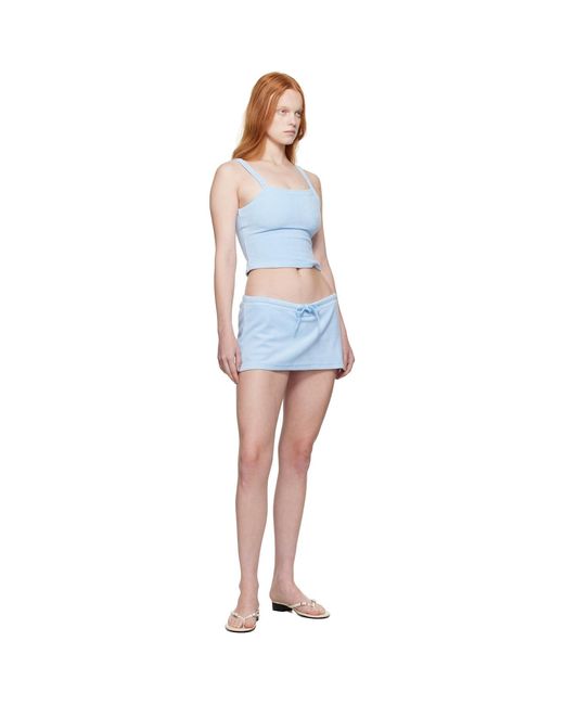 GUIZIO Blue Dani Terry Tank Top