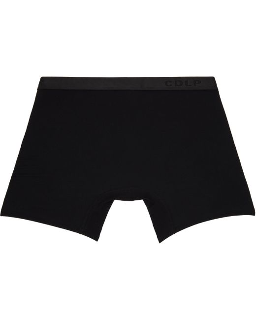 CDLP Black Three-Pack Long Boxer Briefs for men