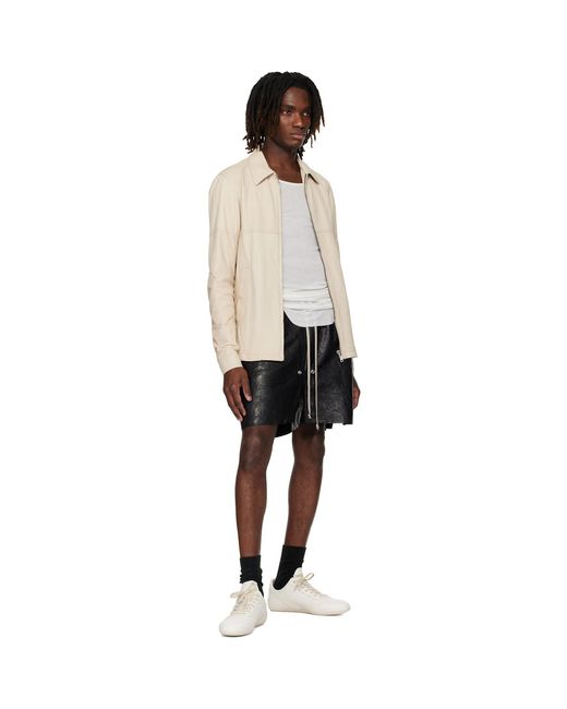 Rick Owens Black Off- Temple Minimal Sneakers for men