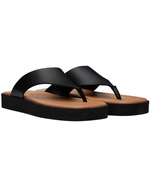 By Malene Birger Black Marisol Flat Sandals