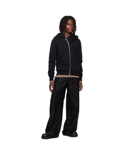 Rick Owens Black Tower Mountain Hoodie for men