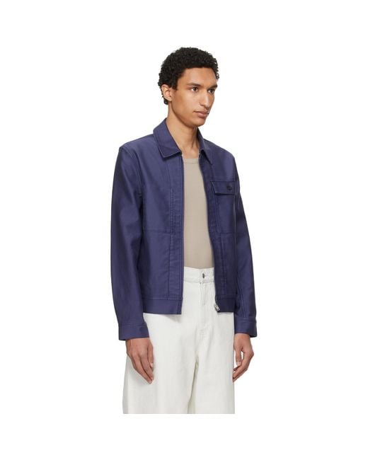 A.P.C. Blue Victor Jacket for men