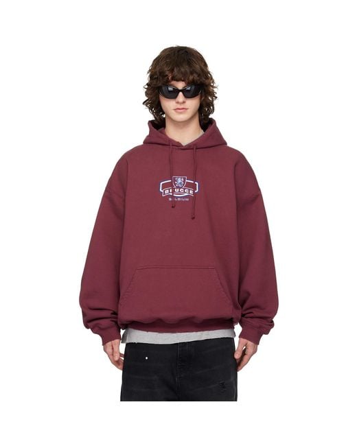 Vetements Red 'Brugge' Tourist Hoodie for men