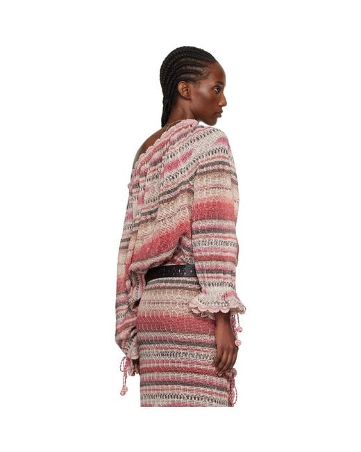 Isabel Marant Red Nalyna Long Sleeve Top