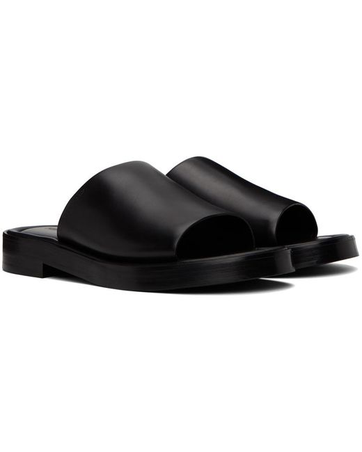 Ferragamo Black Single-band Sandals for men