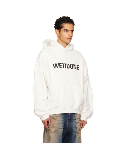 we11done White Hoodie for men