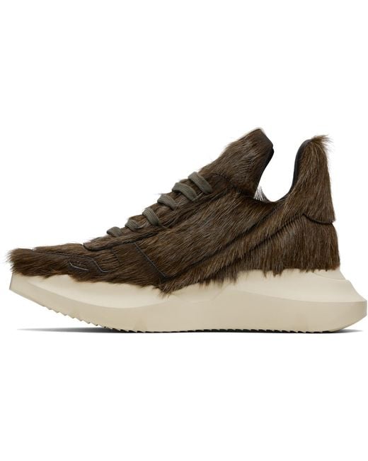 Rick Owens Black Concordians Geth Runner Sneakers for men