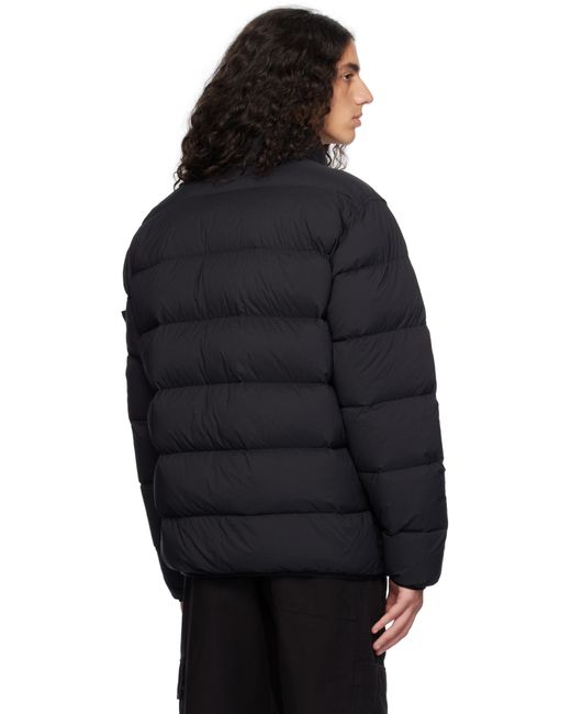 メンズ Stone Island ブラック 43028 Seamless Tunnel ナイロン ダウンジャケット Blue