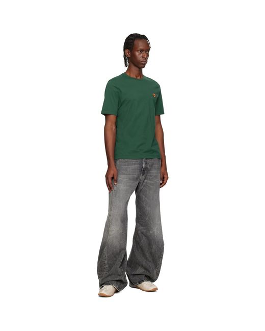 Maison Kitsuné Green Fox Head Regular T-Shirt for men