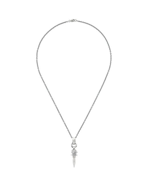 Yohji Yamamoto Metallic Wolf dagger Pendant Necklace for men
