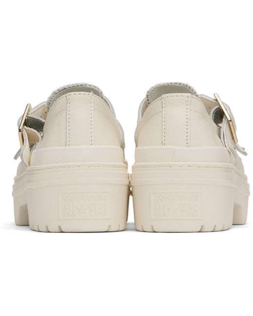 Baskets De Style Charles Ix Chuck Taylor All Star Blanc Cassé À Plateforme Converse en coloris Black