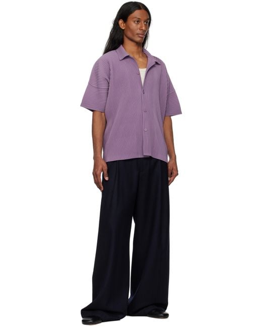 Homme Plissé Issey Miyake Purple Monthly Color April Shirt for men