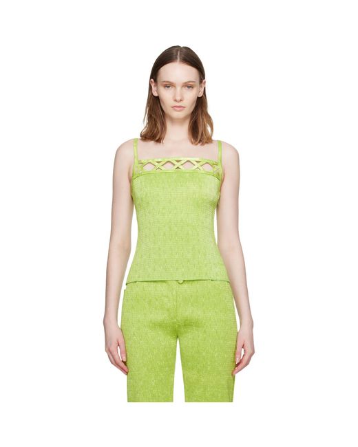 Super Yaya Green Lozanges Top