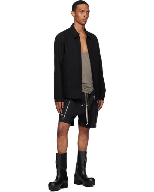 リックオウエンス　ブラック Concordians Bauhaus Bela メンズ Rick Owens ブラック Concordians Bauhaus Bela ショートパンツ