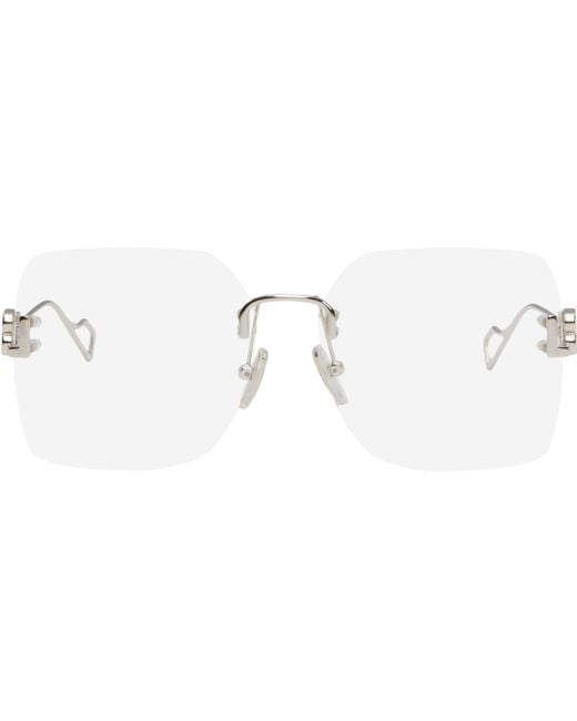 【関税込み】Balenciaga シルバー リムレス メガネ Balenciaga シルバー リムレス メガネ ブラック | Lyst
