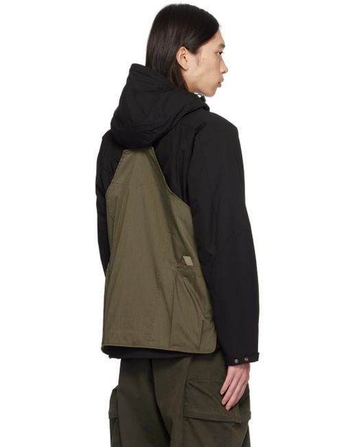 NANGA Khaki Hinoc Ripstop Field Vest Nanga