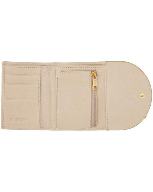 See By Chloé Natural Beige Hana Compact Wallet for men
