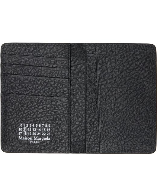 Maison Margiela Black Four Stitches Card Holder for men