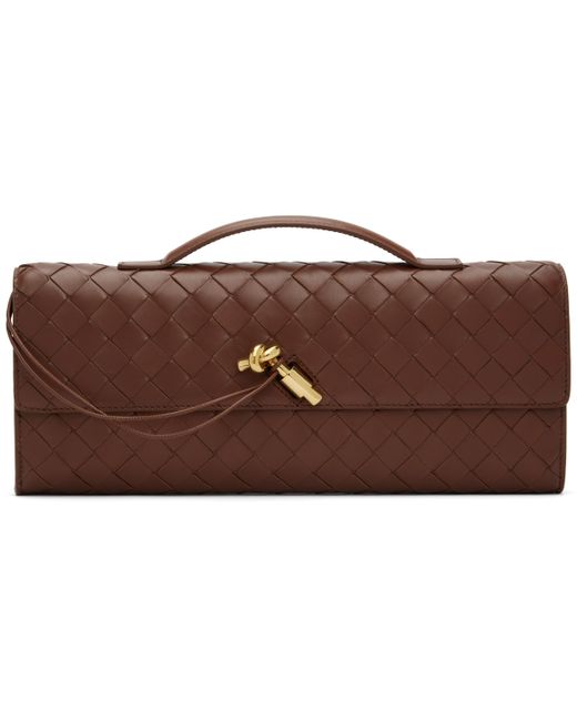 Bottega Veneta ブラウン Andiamo クラッチバッグ Black