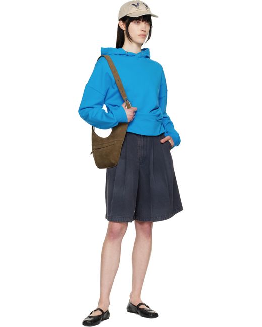 Pull À Capuche Déconstruit Bleu OPEN YY en coloris Blue