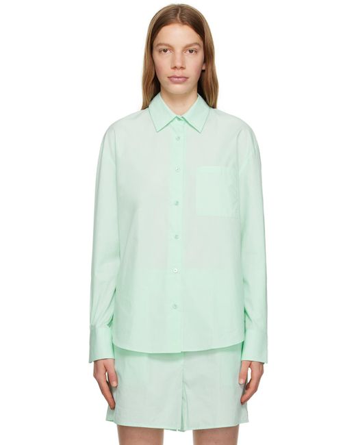 Frankie Shop Green Lui Shirt