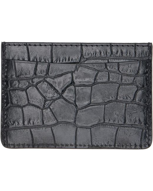 A.P.C. Black André Card Holder for men