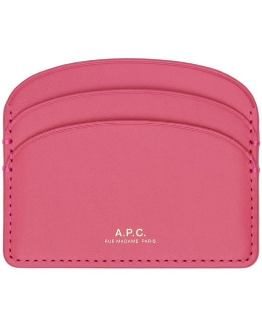 A.P.C. Demi-lune カードケース Pink
