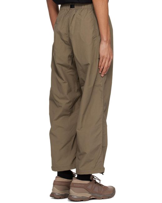 Goldwin Natural Win Taupe Wind Light Trousers for men