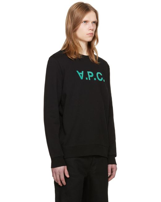 A.P.C. . Black 'vpc' Sweatshirt for men