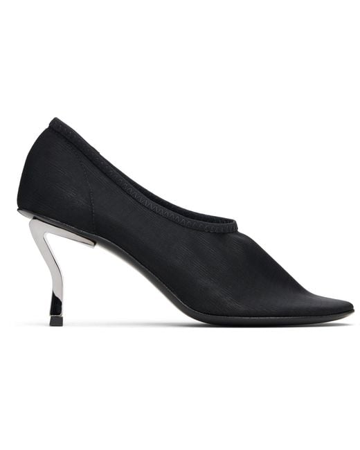 Nicole Saldanã Black Harper Mesh Heels