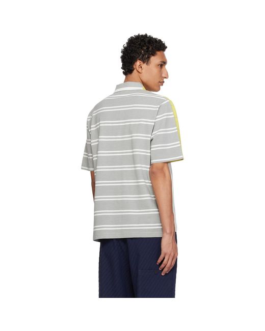 Craig Green Yellow Fred Perry Edition 'Half And Half' Polo for men