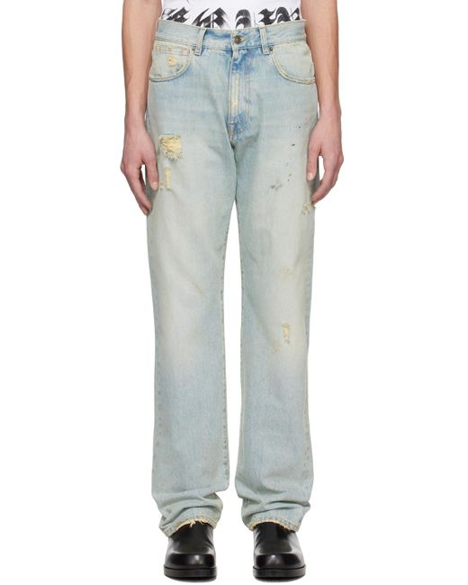 424 Multicolor Distressed Jeans for men