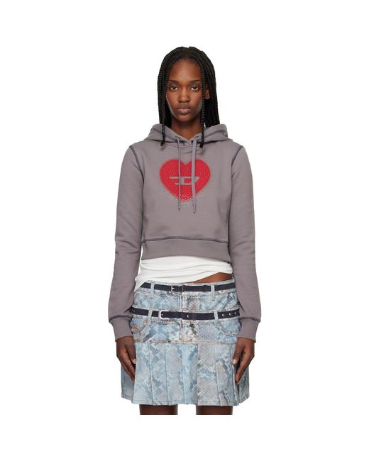 DIESEL Red F-Slimmy-Hood-S5 Hoodie