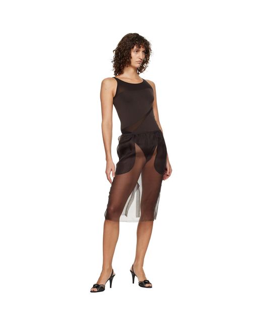 Wolford Black Shade Sleeveless String Bodysuit