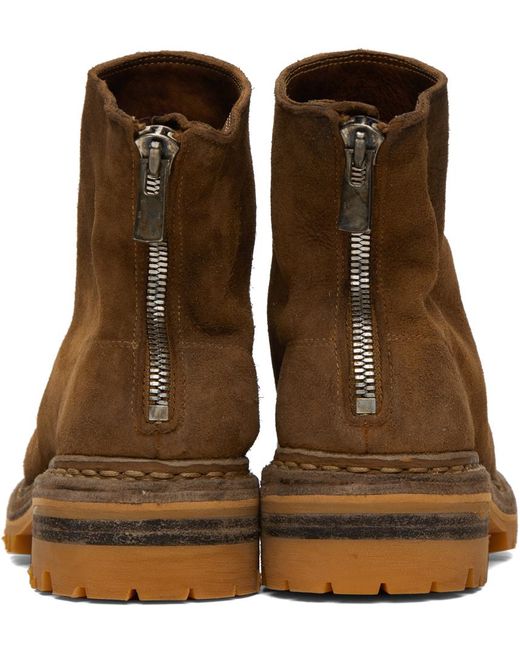 Undercover Brown Tan Nonnativeguidi Edition Back Zip Boots for men