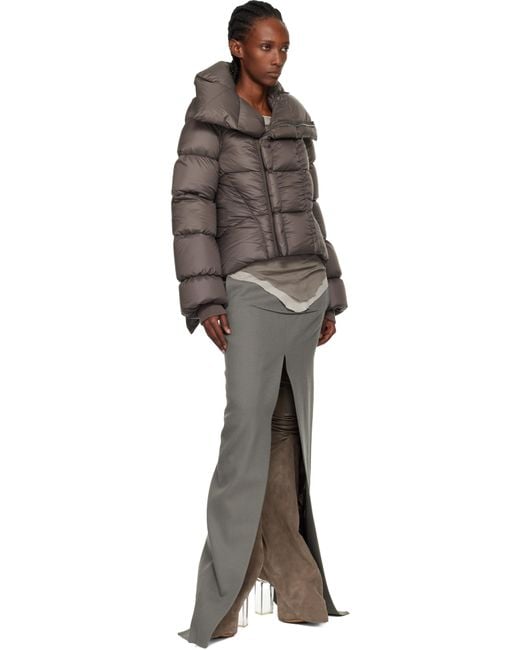 Rick Owens Brown Concordians Naska Duvet Down Jacket