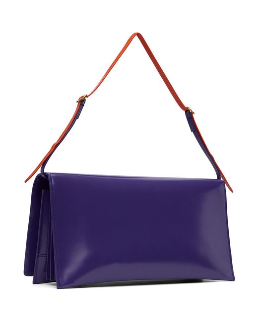 Jil Sander Purple File Medium Bag