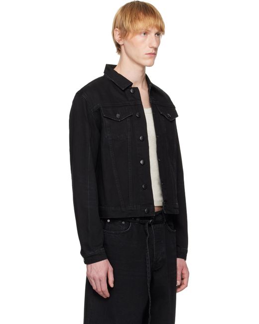 032c Black Down To Earth Boxy Denim Jacket for men