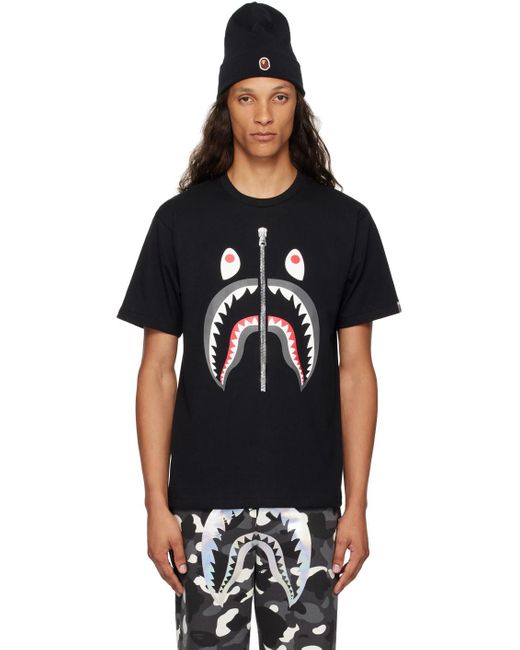 A Bathing Ape Shark T Shirt in Black for Men Lyst