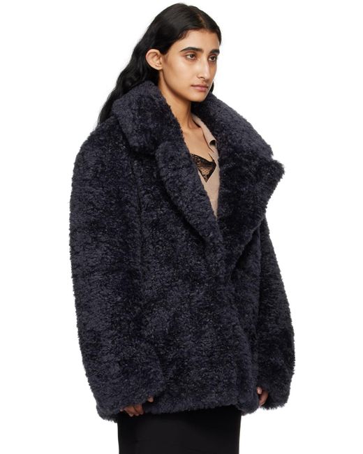 Stella McCartney Black Short Faux-shearling Jacket