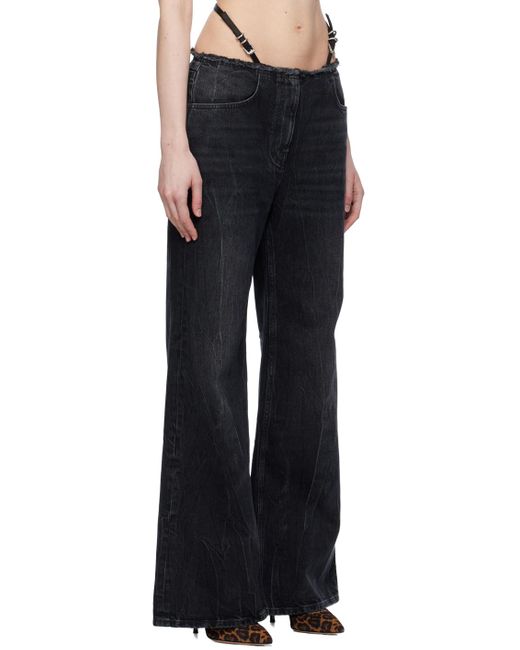 Givenchy Black Voyou Belt Jeans