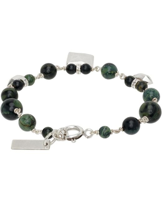 Isabel Marant Black Stone Bracelet for men