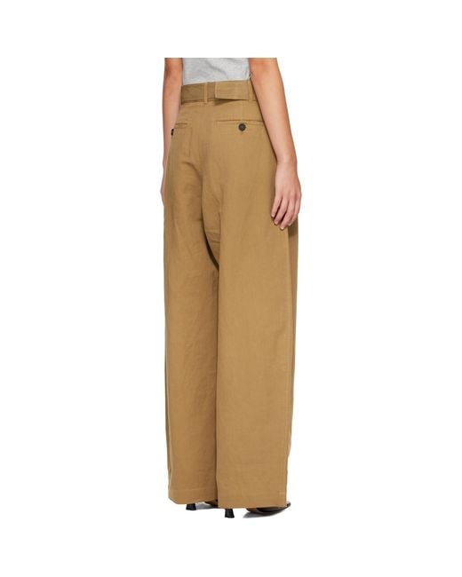 Studio Nicholson Natural Tan Chatto Trousers