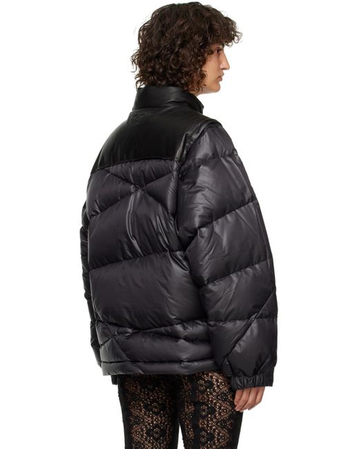 Undercover Black Quilted Down Jacket