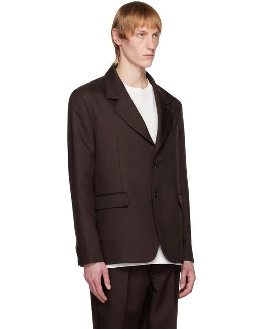 Second/Layer Black Valluco Blazer for men