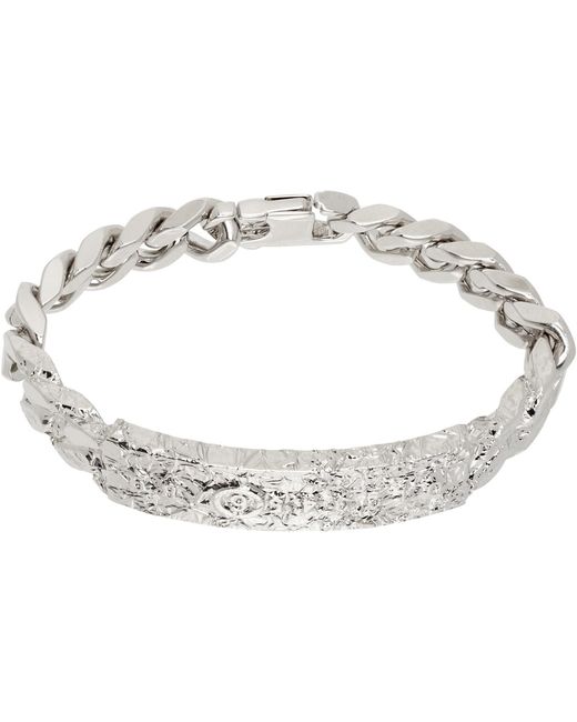 MM6 by Maison Margiela Black Foil Bracelet for men
