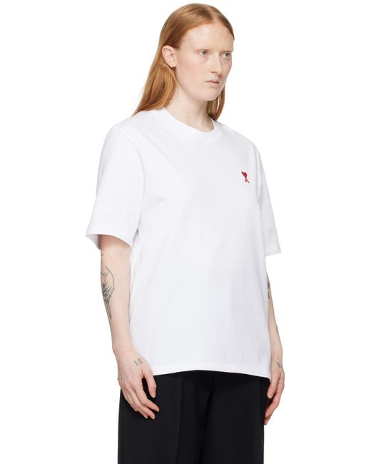 AMI White Ami De Cœur T-shirt